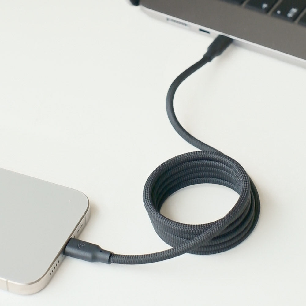 Easy Cable 磁吸收納編織快充線 USB-C to USB-C 1m