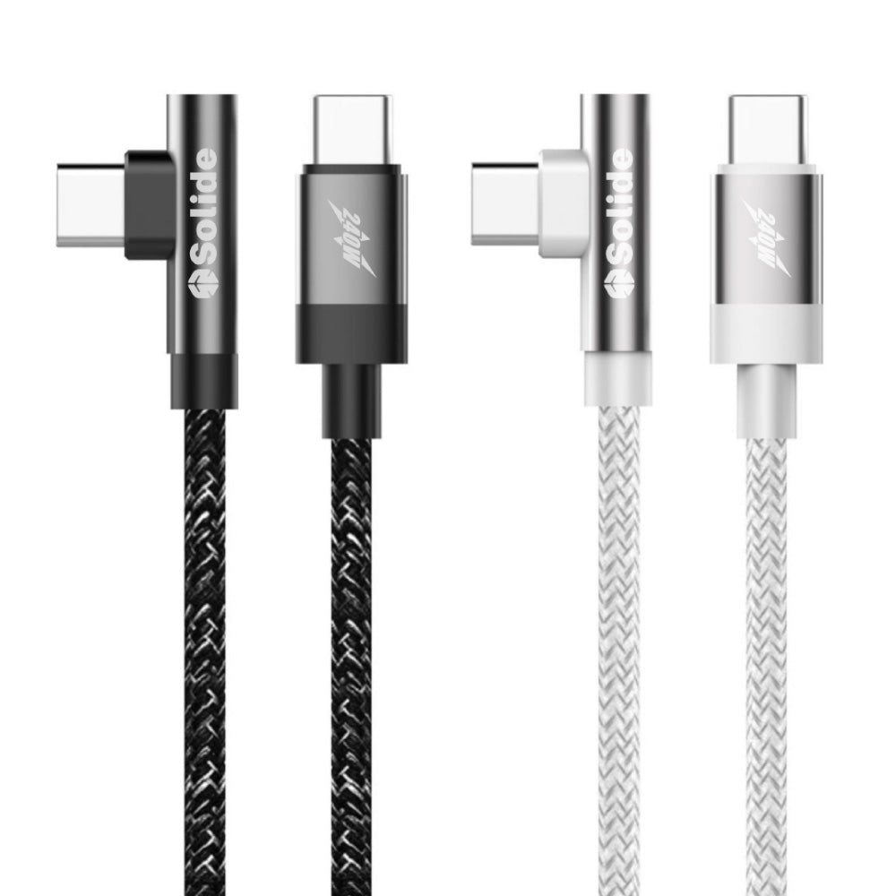 L型耐彎折編織傳輸線 USB-C to USB-C 160cm