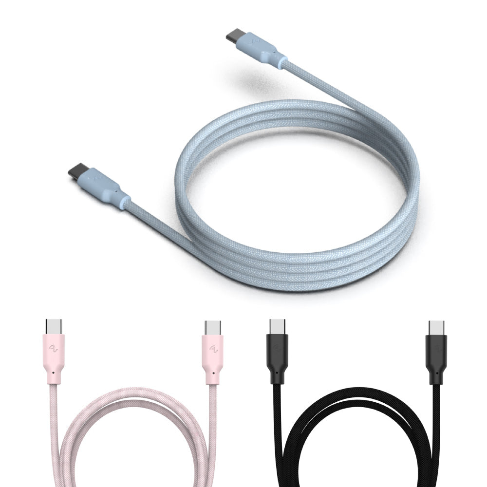 Easy Cable 磁吸收納編織快充線 USB-C to USB-C 1m
