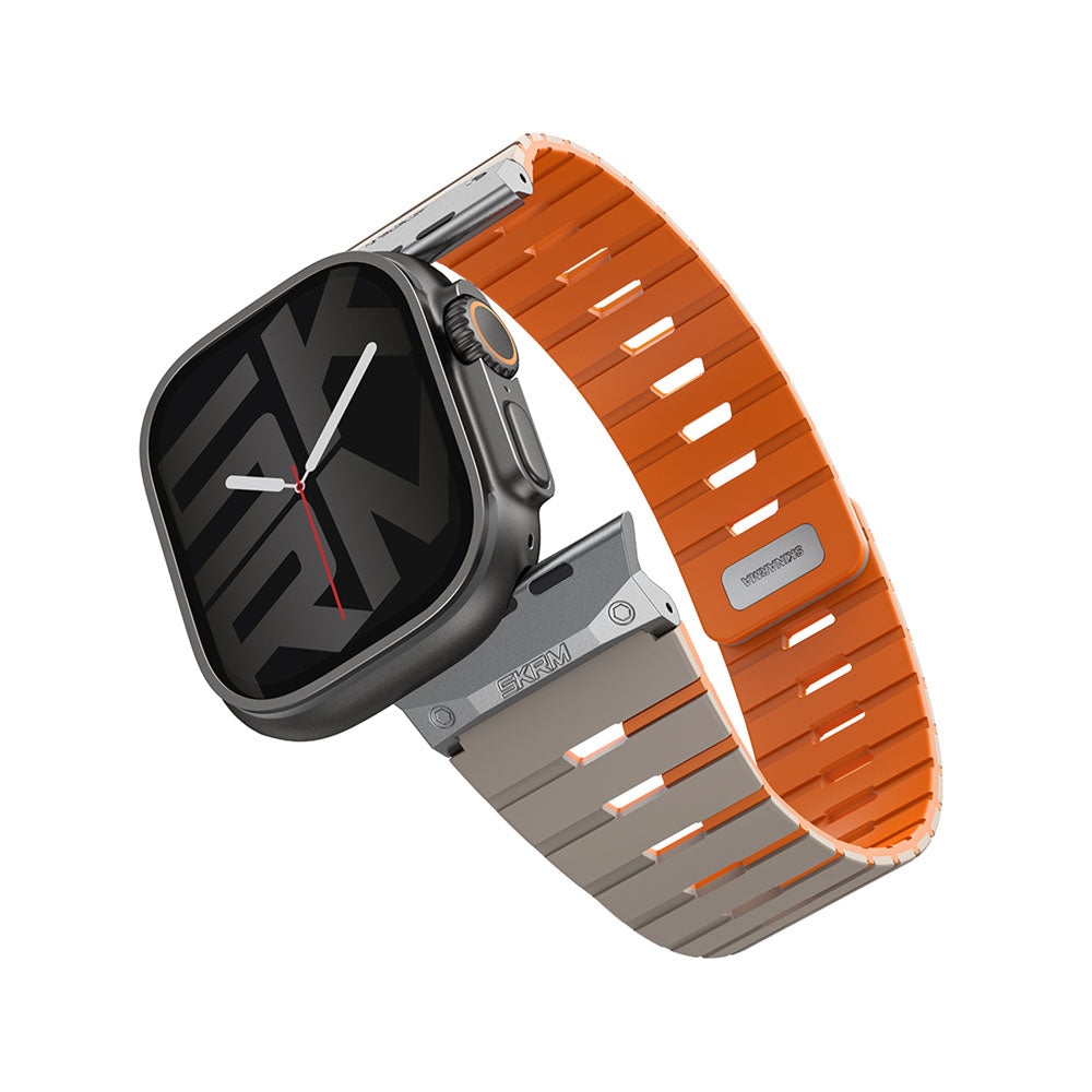 Gemini Apple Watch 雙色矽膠磁吸錶帶