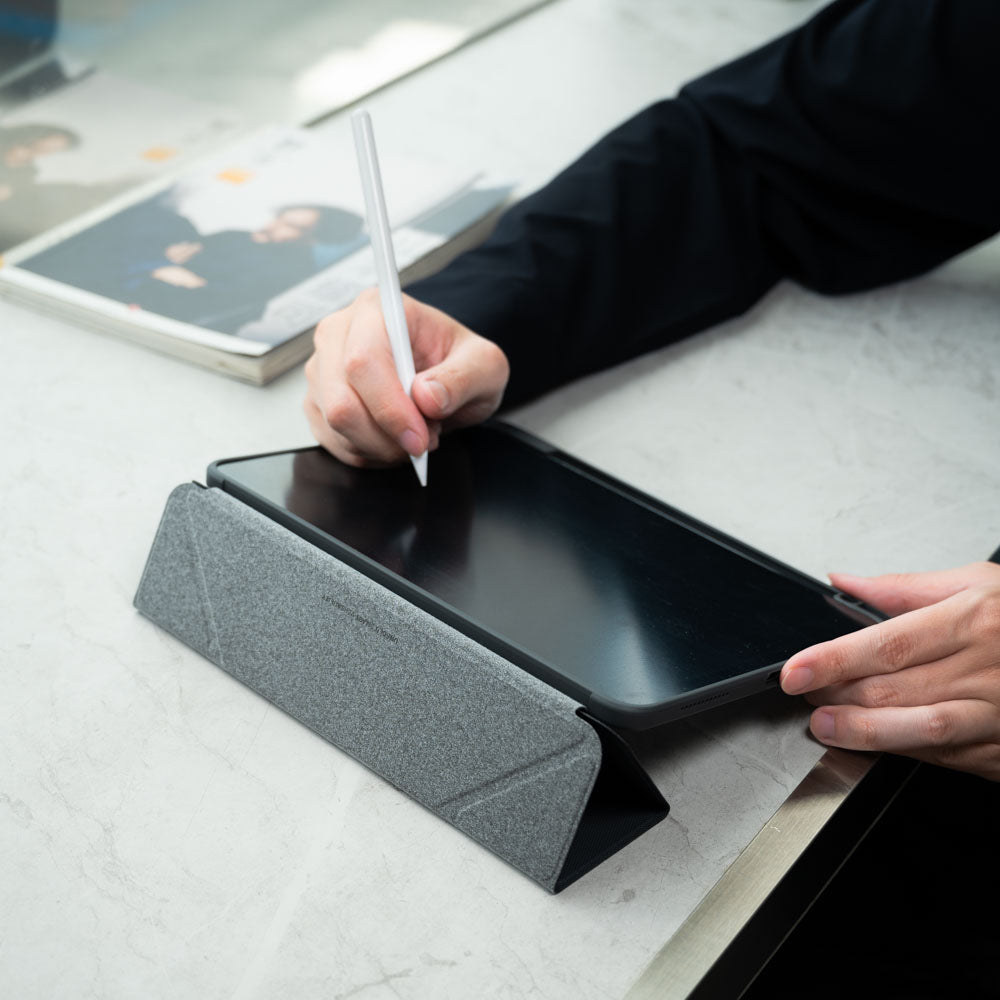 盒損福利品 - Moven 磁吸帶筆槽透明平板保護套 iPad Pro 11吋 (2024)