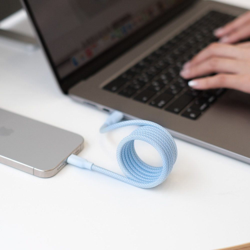 Easy Cable 磁吸收納編織快充線 USB-C to USB-C 1m