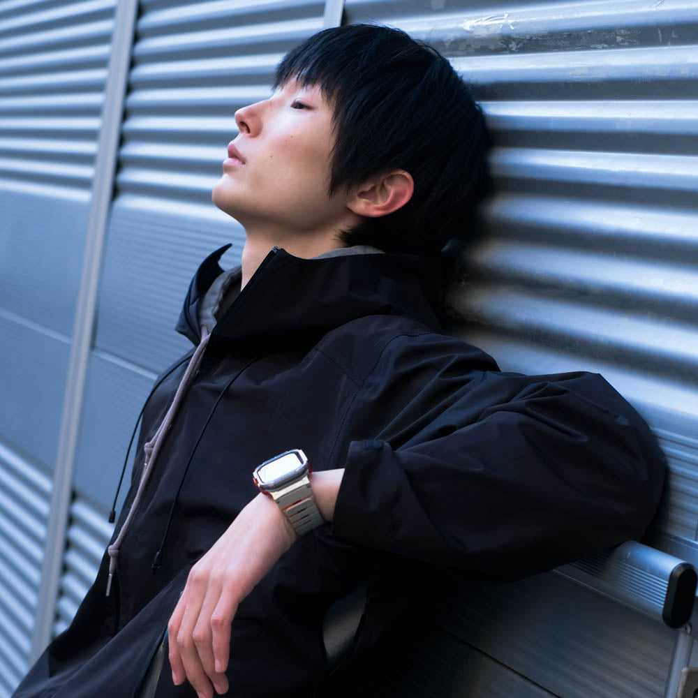 Gemini Apple Watch 雙色矽膠磁吸錶帶