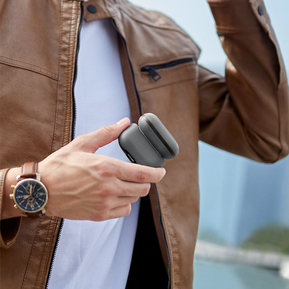 Lyden Ds 耐刮皮革收納保護套 附掛繩 AirPods Pro 第2代 (2022)