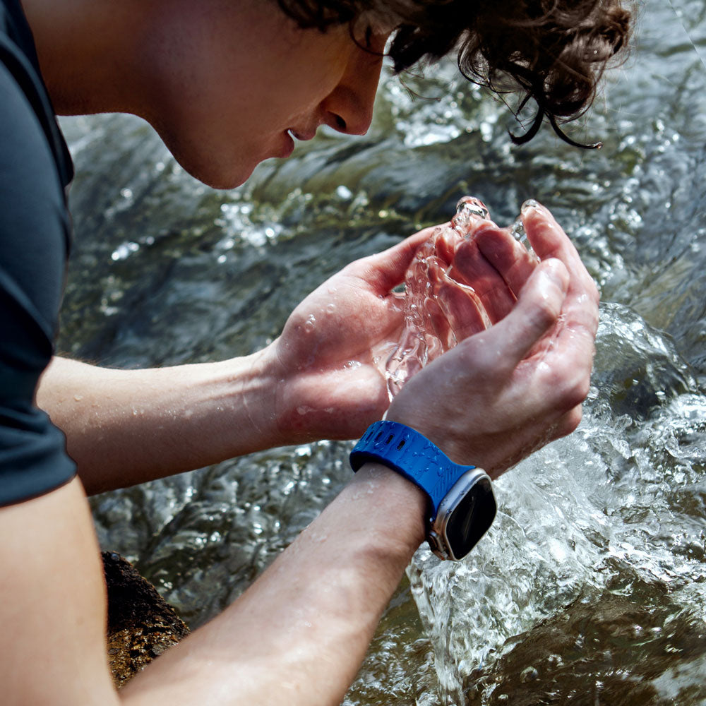 Stride Apple Watch 防水FKM橡膠不鏽鋼高質感錶帶