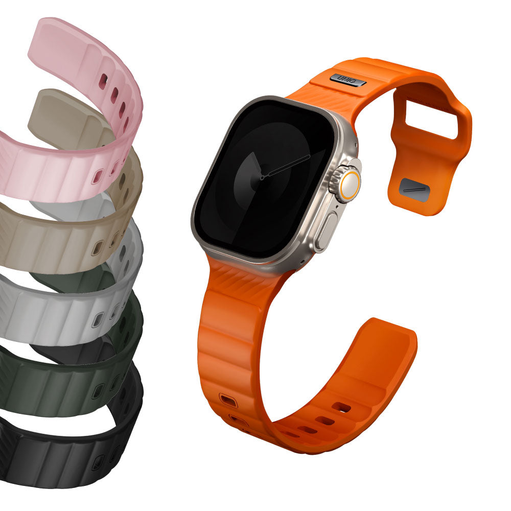 Stride Apple Watch 防水FKM橡膠不鏽鋼高質感錶帶