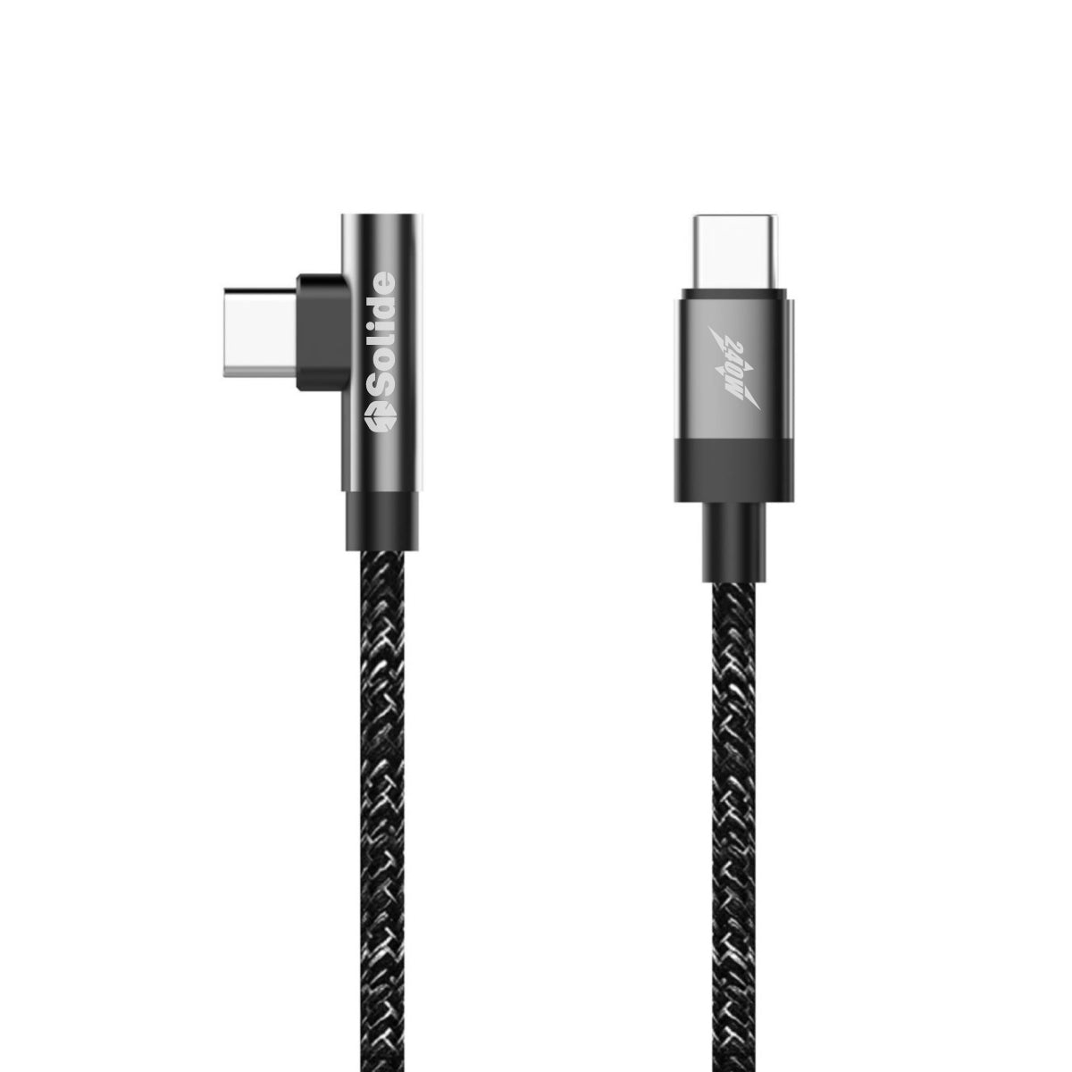 L型耐彎折編織傳輸線 USB-C to USB-C 160cm