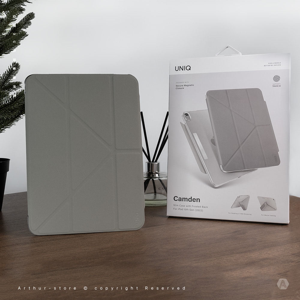 盒損福利品 - Camden 磁吸設計帶支架多功能極簡透明保護套 iPad 10.9吋 (第10代)