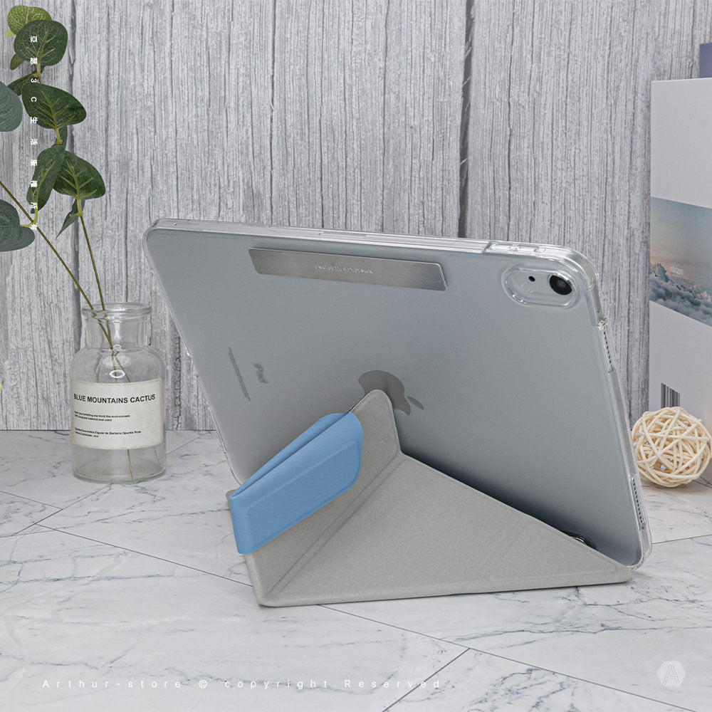 盒損福利品 - Camden 磁吸設計帶支架多功能極簡透明保護套 iPad 10.9吋 (第10代)