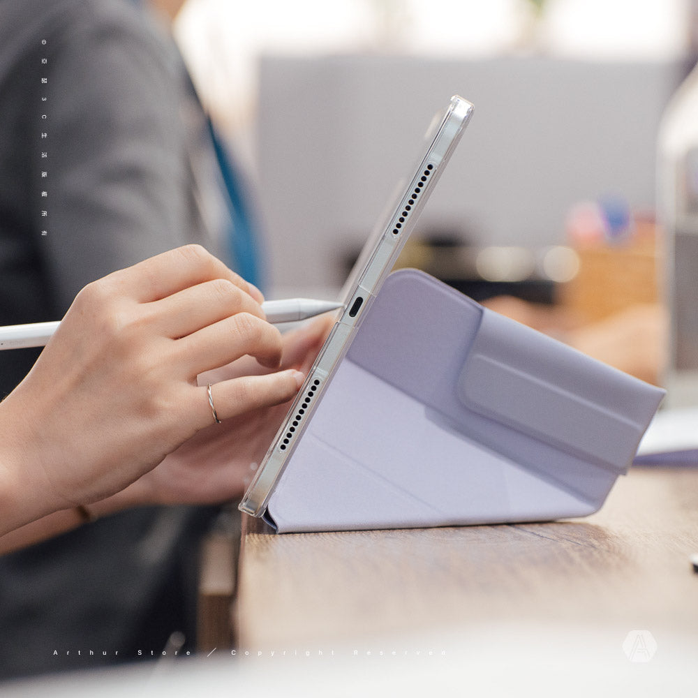 Camden 磁吸設計帶支架多功能極簡透明保護套 iPad Air 10.9吋 (2022/2020)