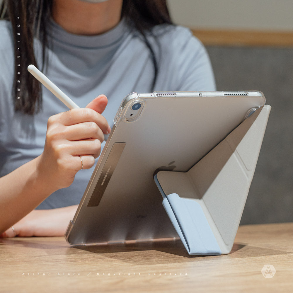 Camden 磁吸設計帶支架多功能極簡透明保護套 iPad Air 10.9吋 (2022/2020)