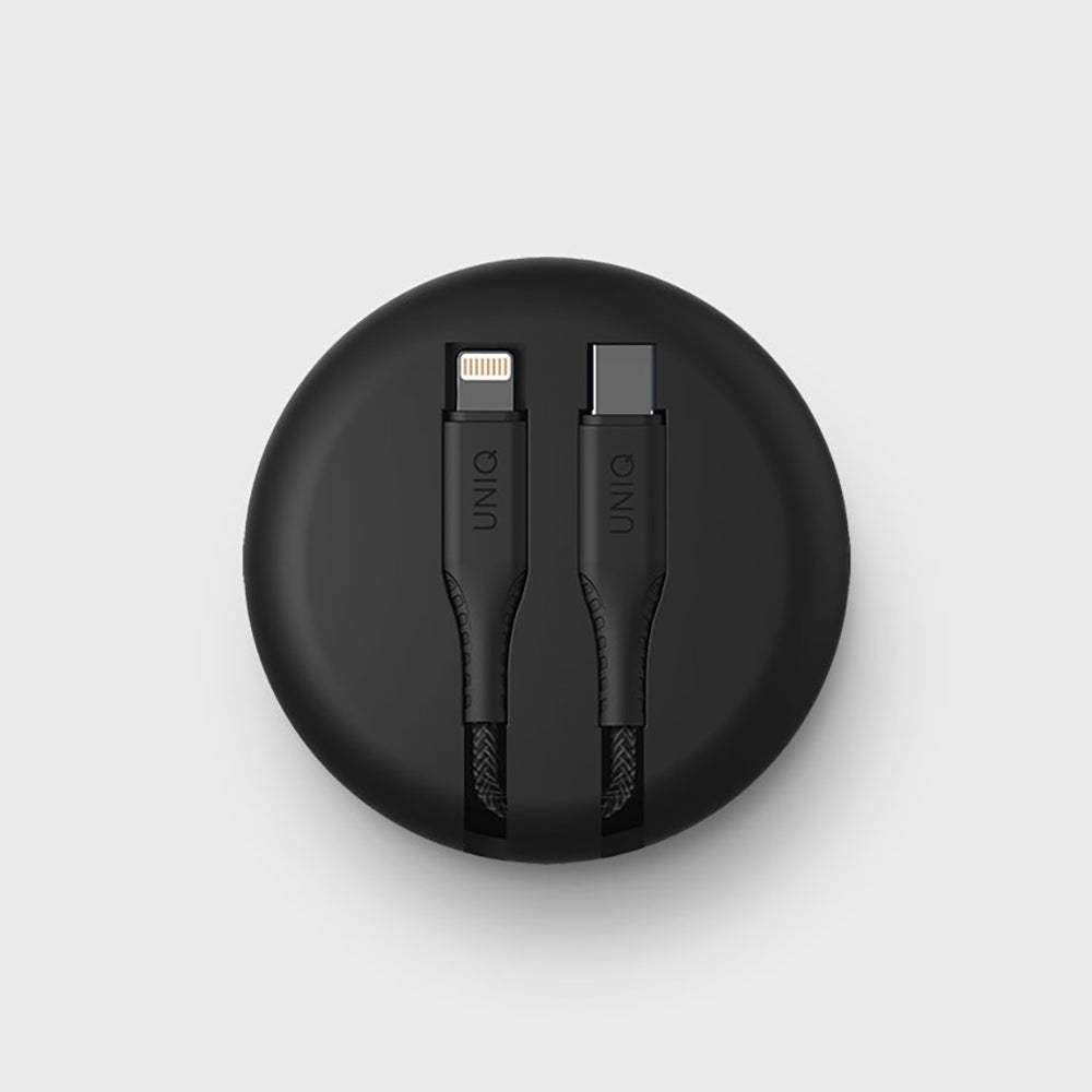 Halo MFI認證快充編織傳輸線 Lightning to USB-C 1.2M (附收納盒)