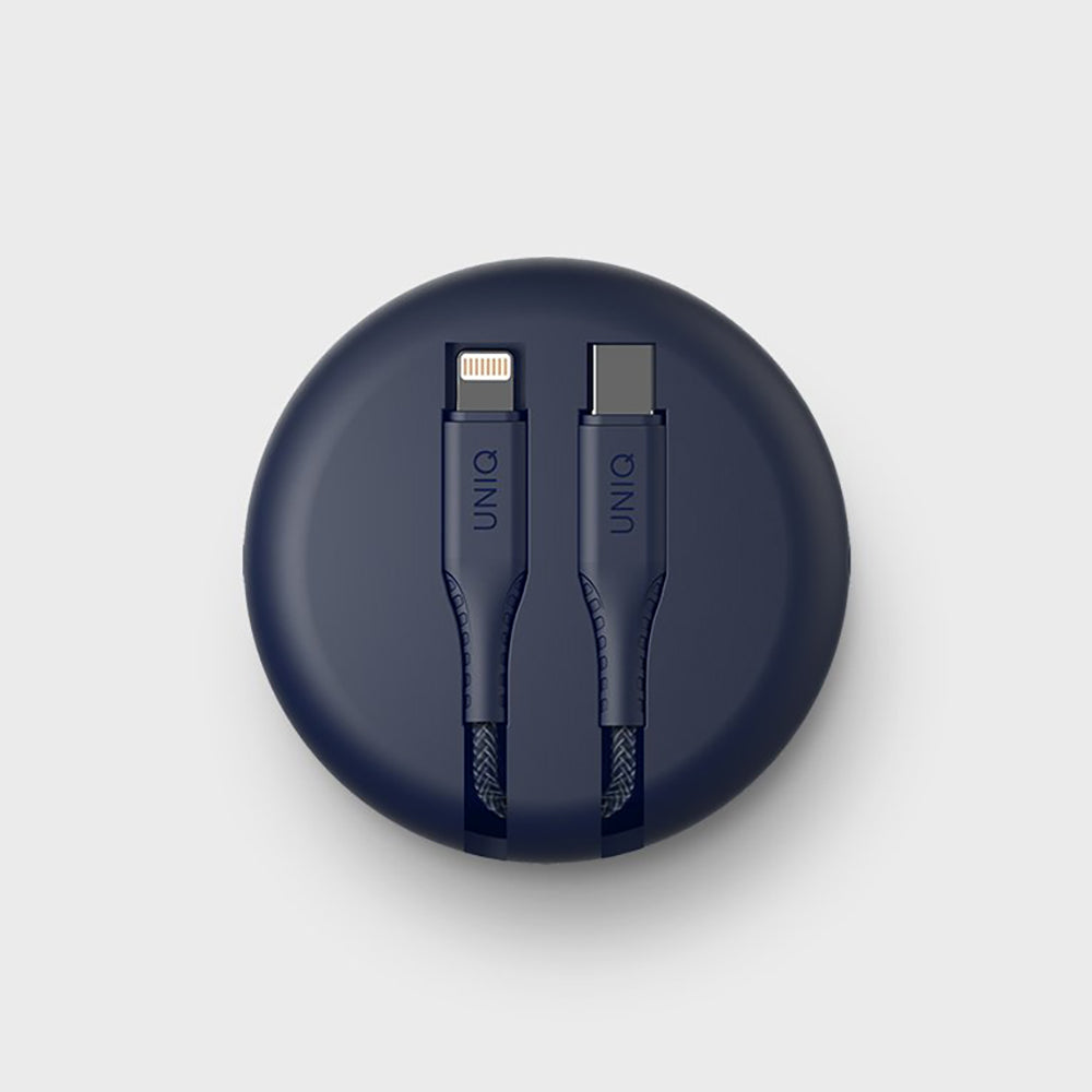 Halo MFI認證快充編織傳輸線 Lightning to USB-C 1.2M (附收納盒)