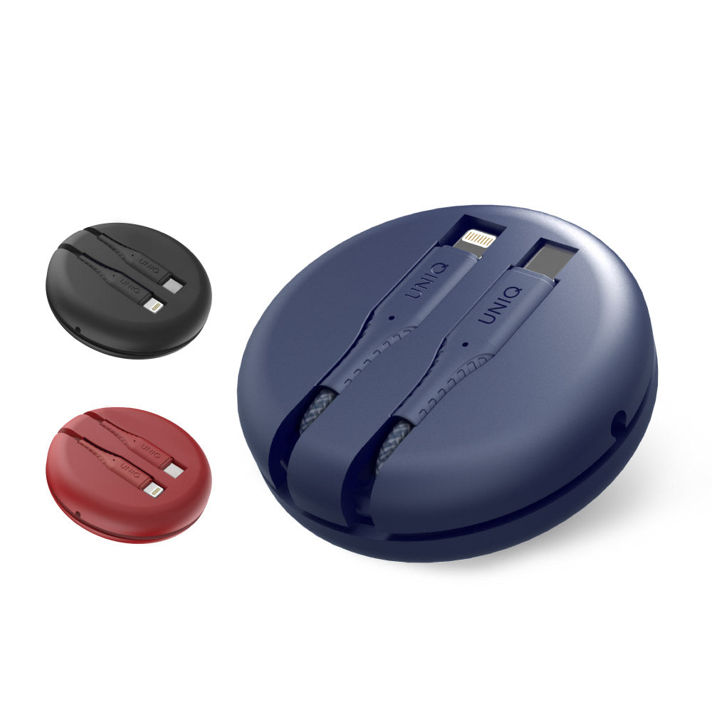 Halo MFI認證快充編織傳輸線 Lightning to USB-C 1.2M (附收納盒)