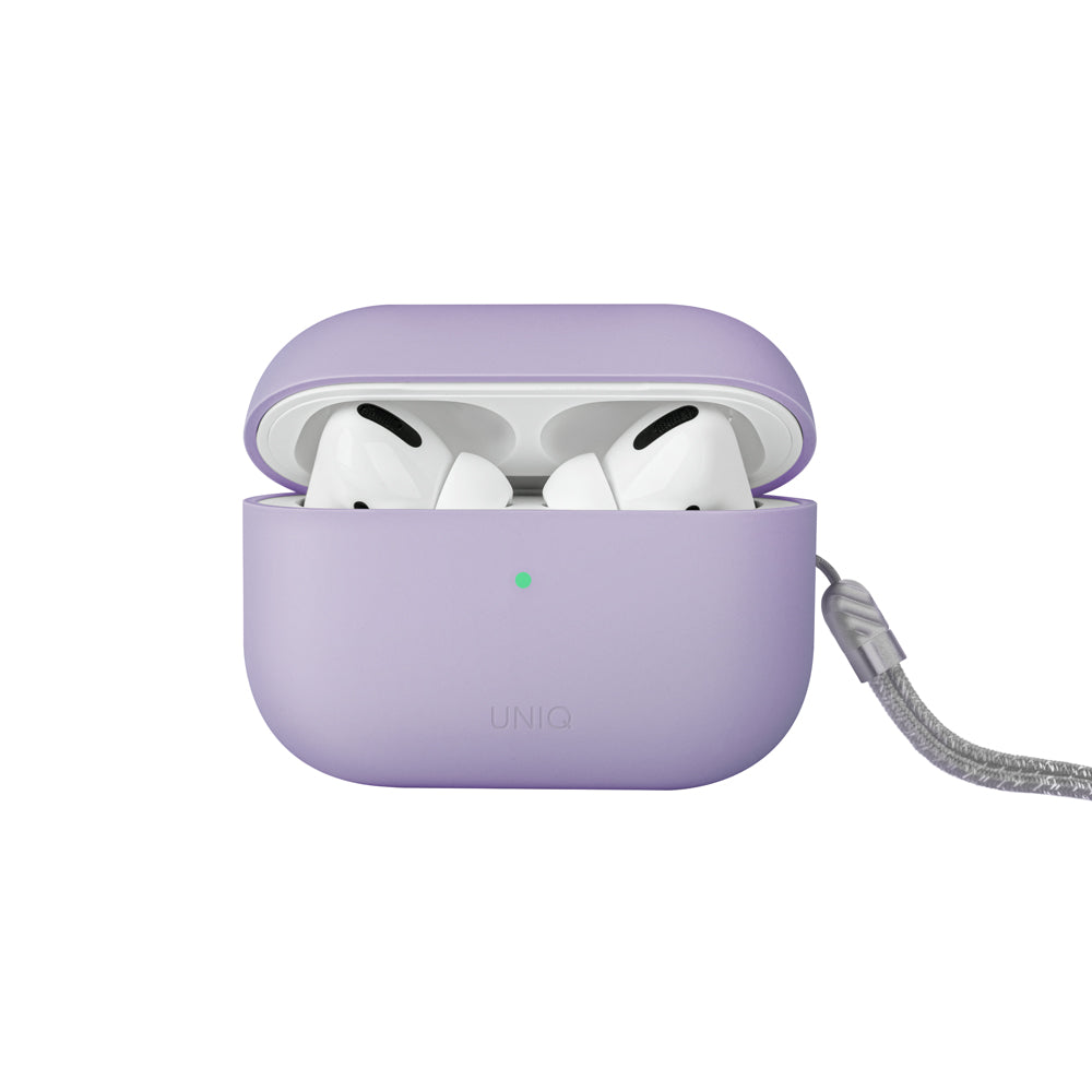 Lino 素色簡約液態矽膠藍牙耳機保護套(附掛繩) AirPods Pro 第2代