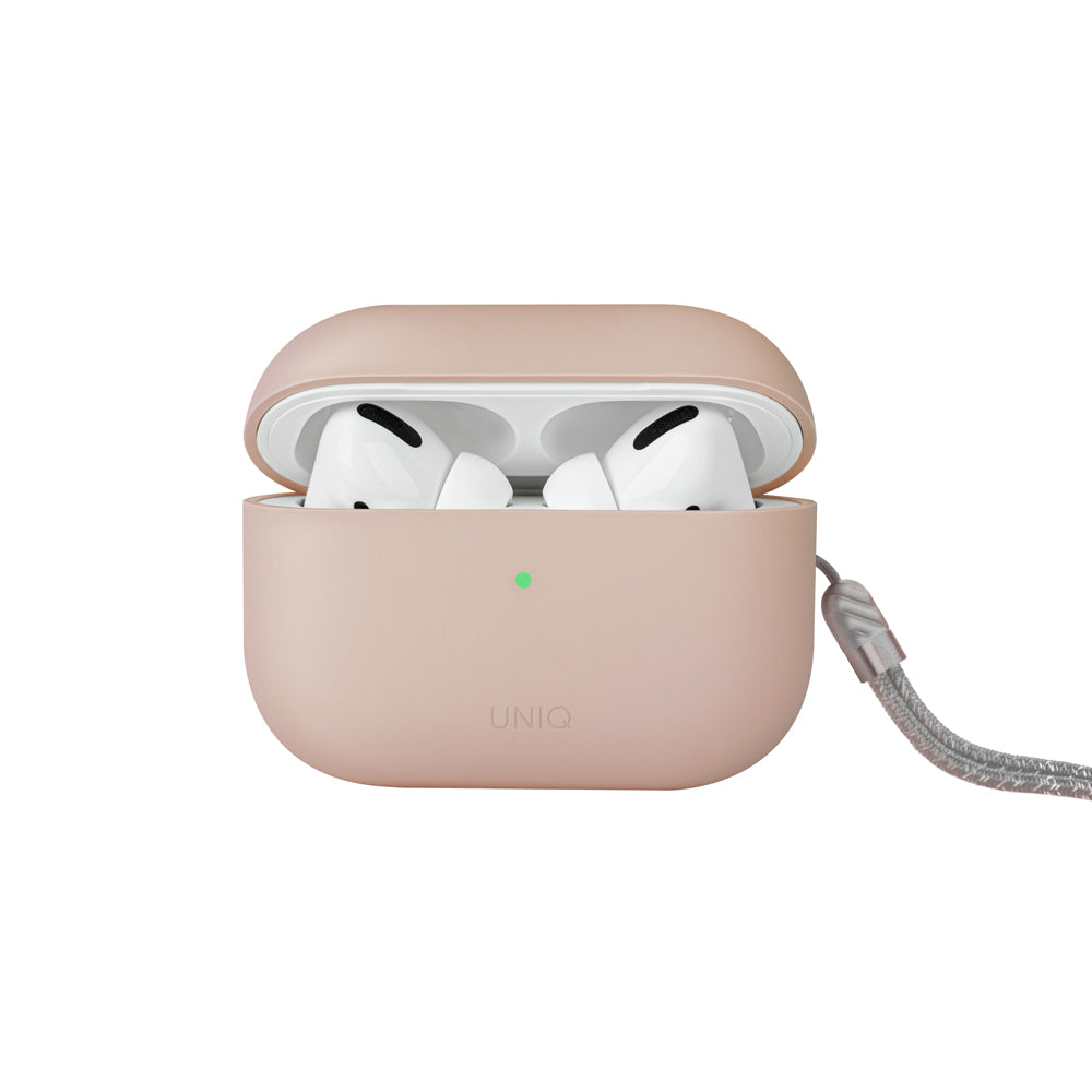 Lino 素色簡約液態矽膠藍牙耳機保護套(附掛繩) AirPods Pro 第2代