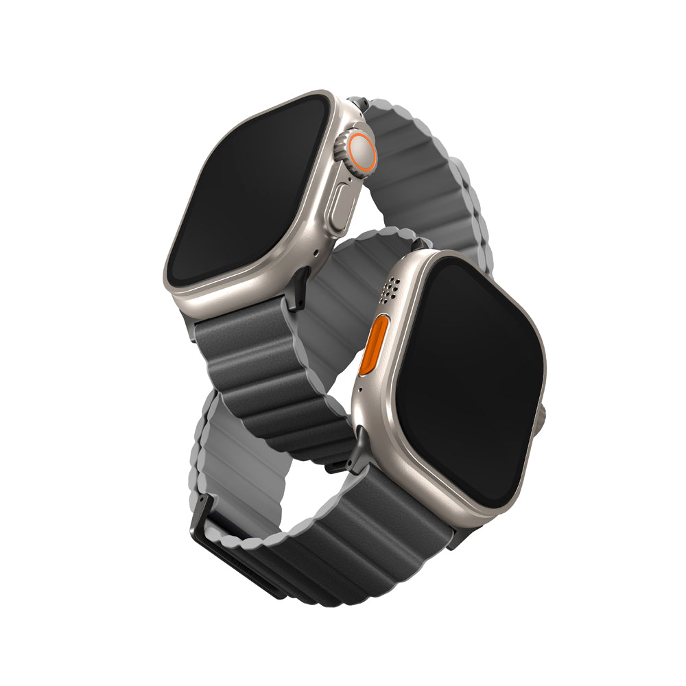 盒損福利品 - Revix PE Apple Watch 雙色矽膠真皮錶帶