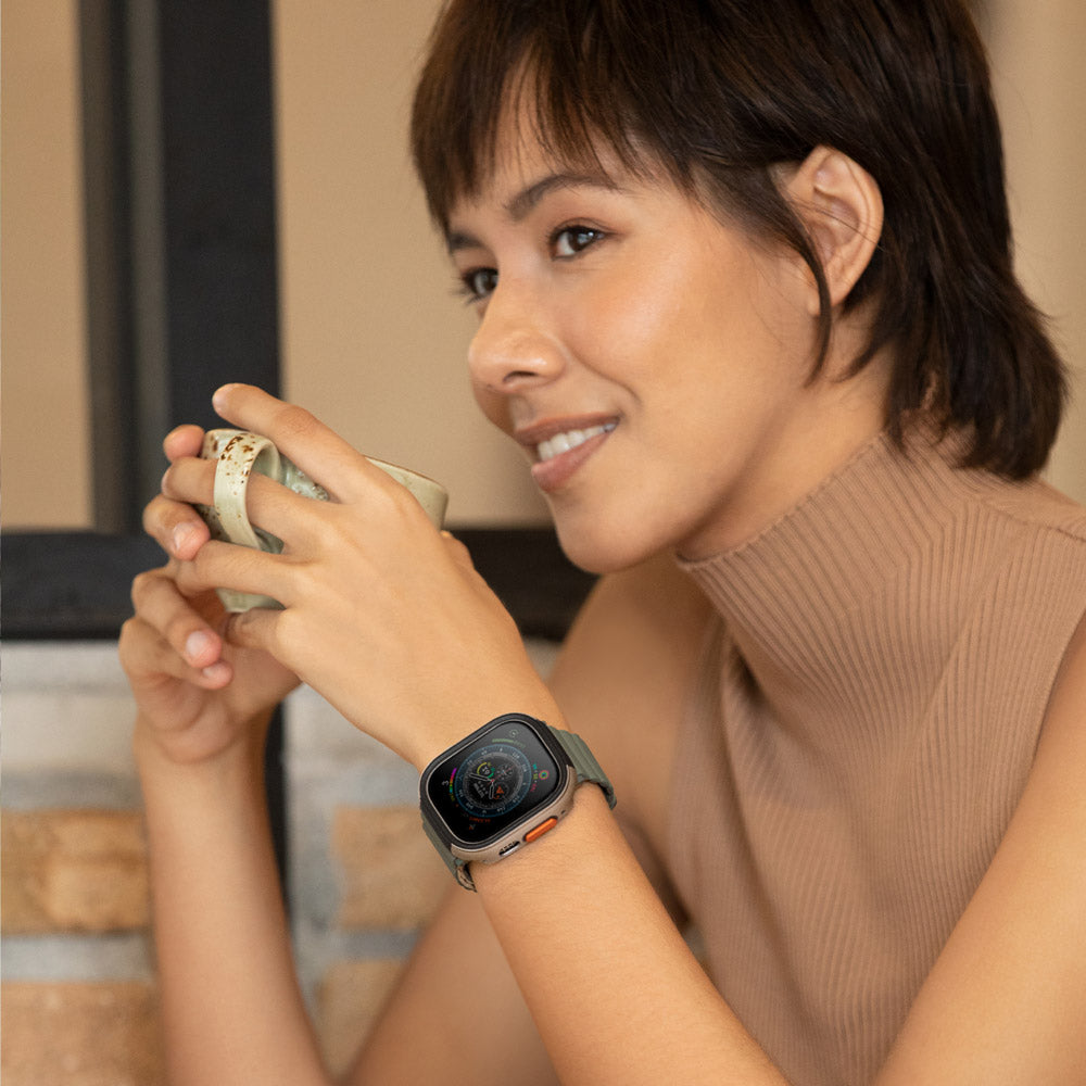 盒損福利品 - Valencia Apple Watch 輕薄鋁合金防撞保護殼 49 mm