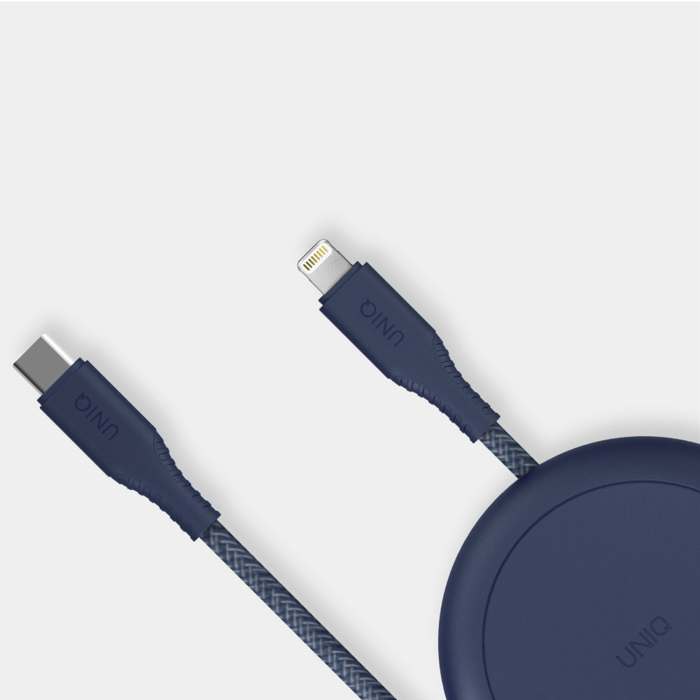 Halo MFI認證快充編織傳輸線 Lightning to USB-C 1.2M (附收納盒)
