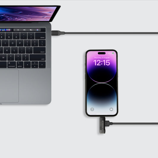 1-Link Flow Duo 60W PD 2合1 USB-C MFI認證充電線 1.5m