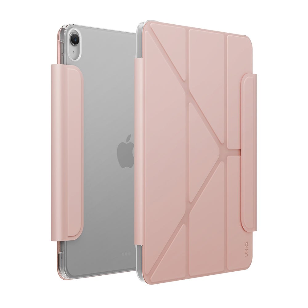 UNIQ 新加坡 Camden Lite 磁吸設計帶筆槽多功能極簡透明保護套 iPad 11吋 (A16/第10代共用) iPad 11吋 (A16 第10代共用) 粉紅色 ｜亞瑟3C生活