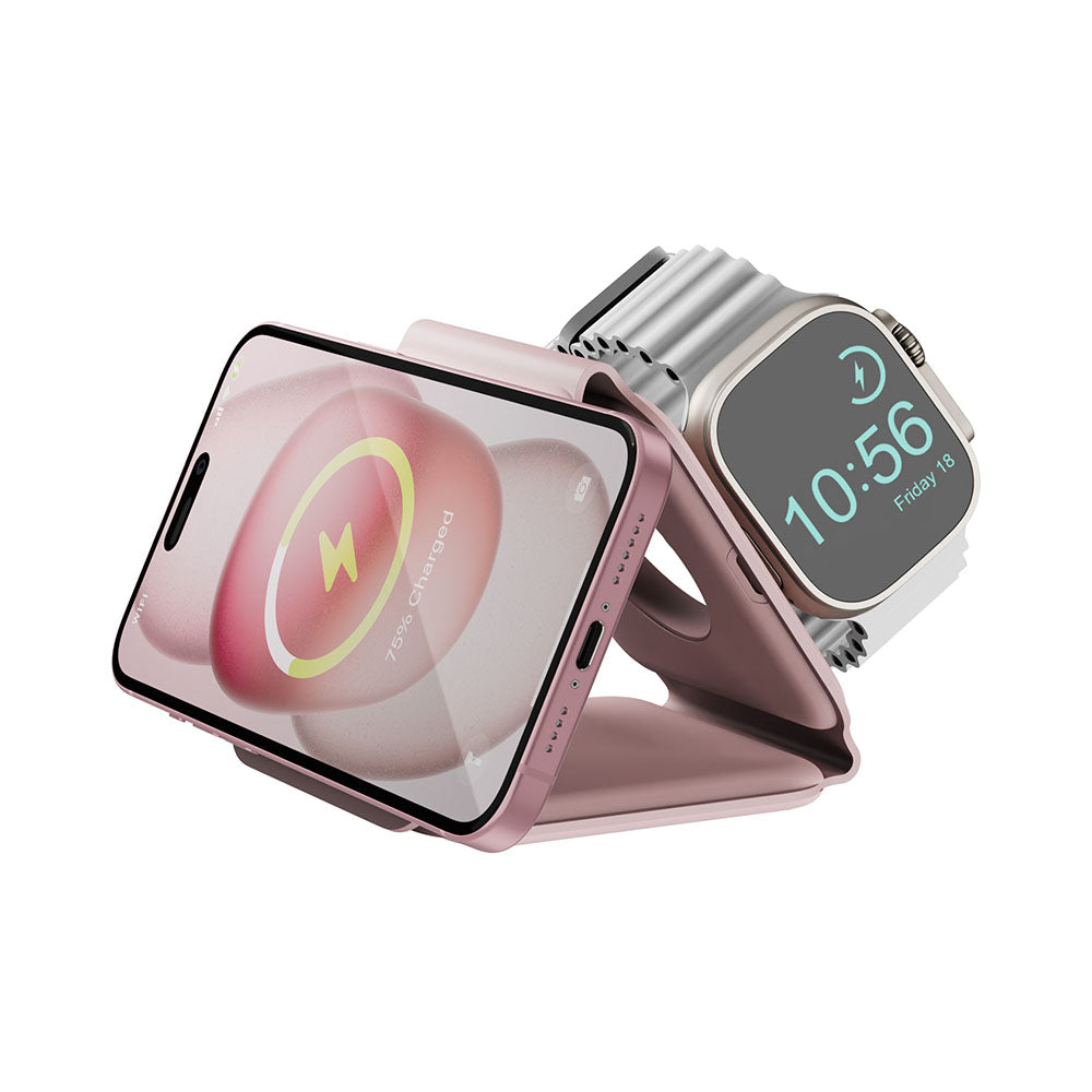 GoMag Trio Plus 三合一便攜式折疊磁吸無線充電座