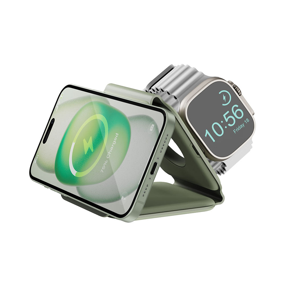 GoMag Trio Plus 三合一便攜式折疊磁吸無線充電座