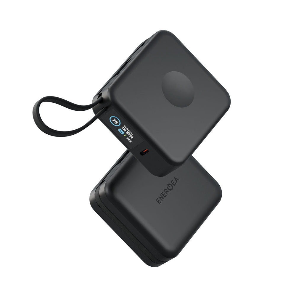 MagPac Mini+10000mAh 磁吸帶線行動電源 USB-C to USB-C｜WH 標示