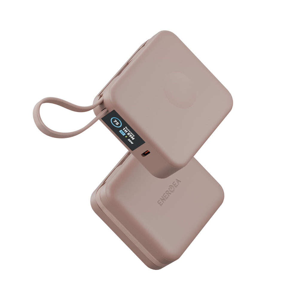 MagPac Mini+10000mAh 磁吸帶線行動電源 USB-C to USB-C｜WH 標示