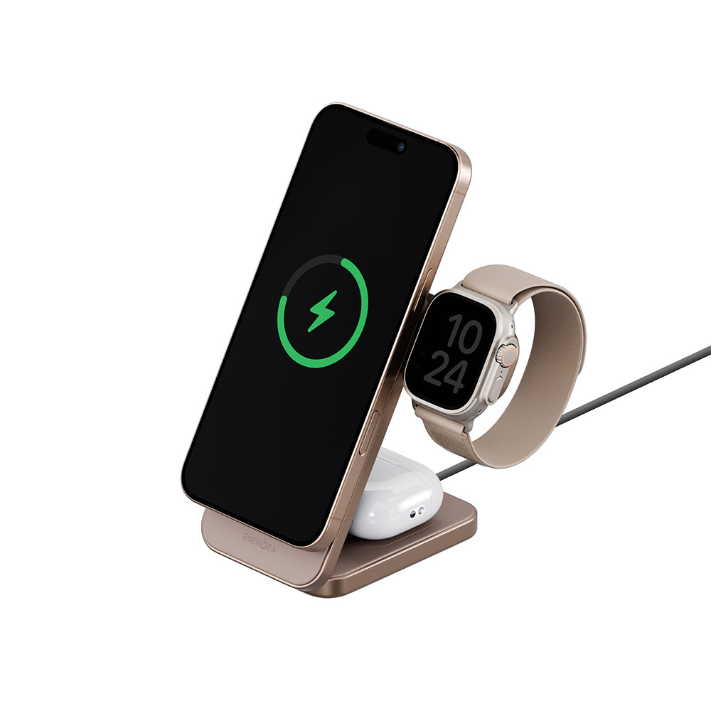 Magtrio Plus 三合一 Qi2折疊磁吸無線充電座