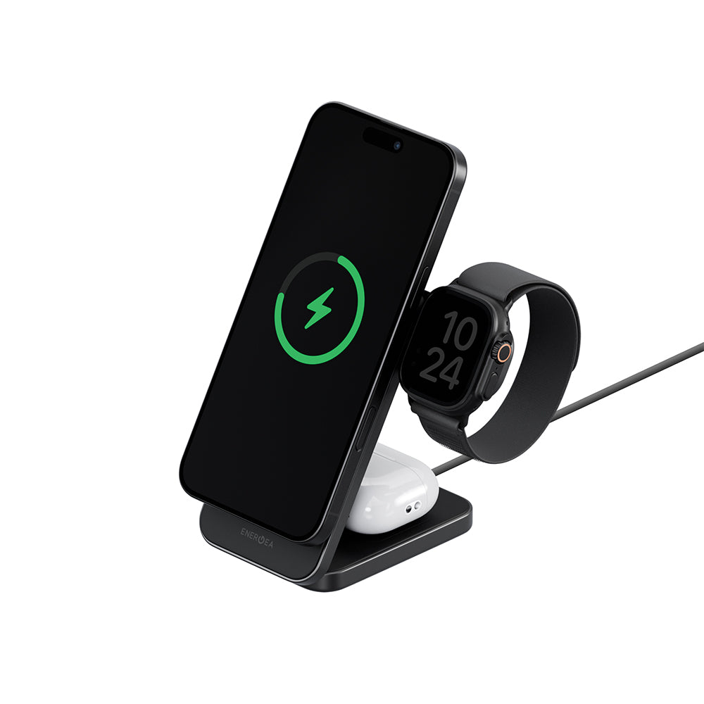 Magtrio Plus 三合一 Qi2折疊磁吸無線充電座