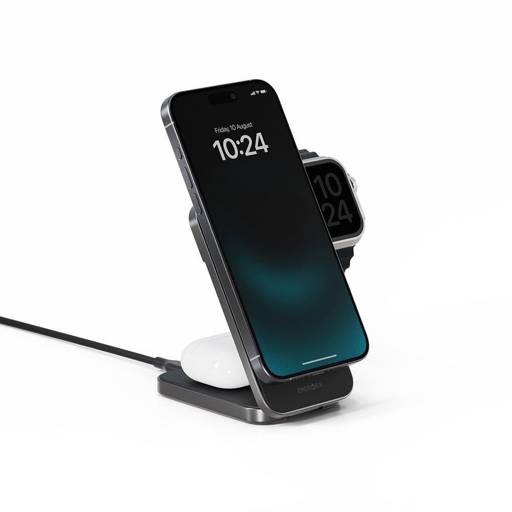 Magtrio Plus 三合一 Qi2折疊磁吸無線充電座