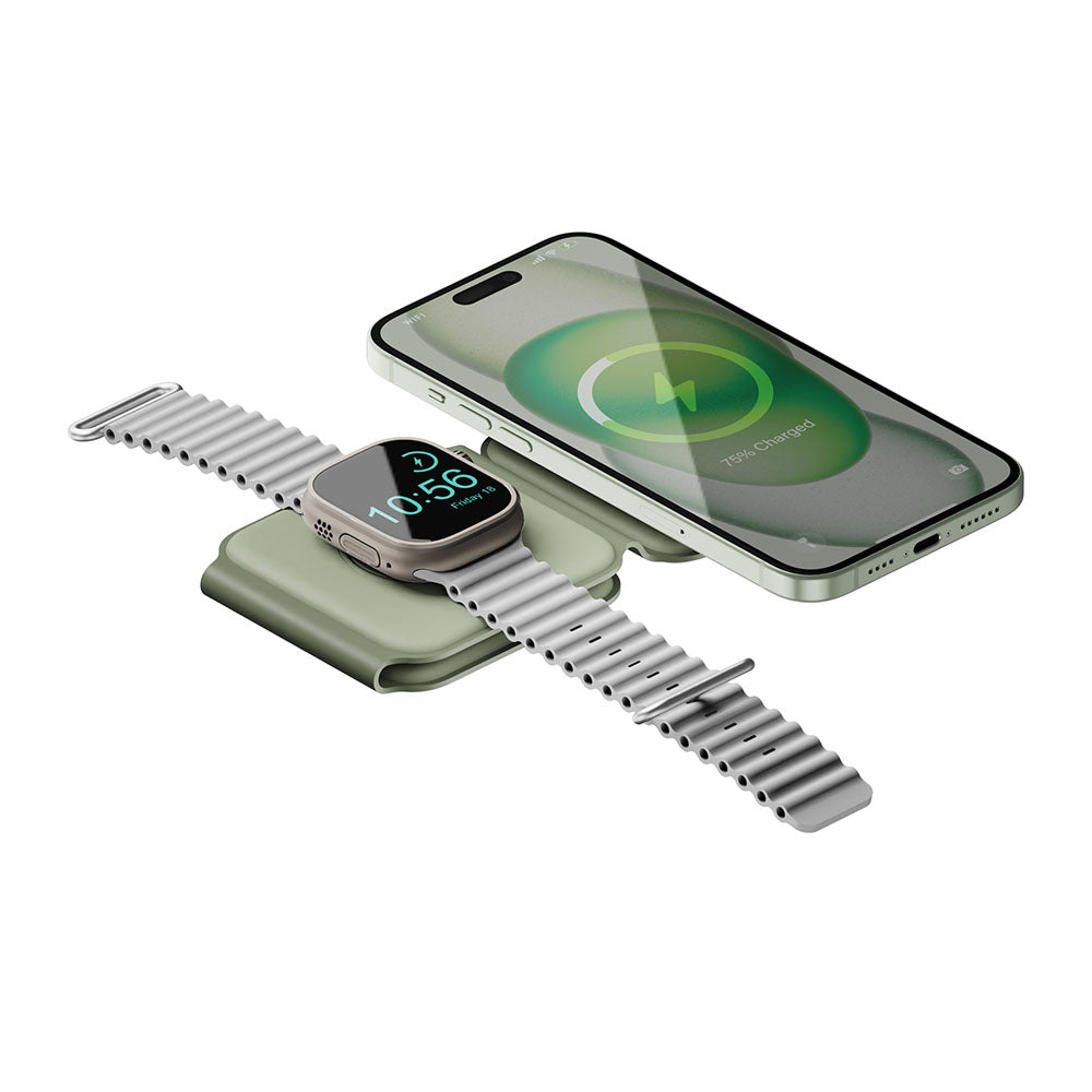GoMag Trio Plus 三合一便攜式折疊磁吸無線充電座