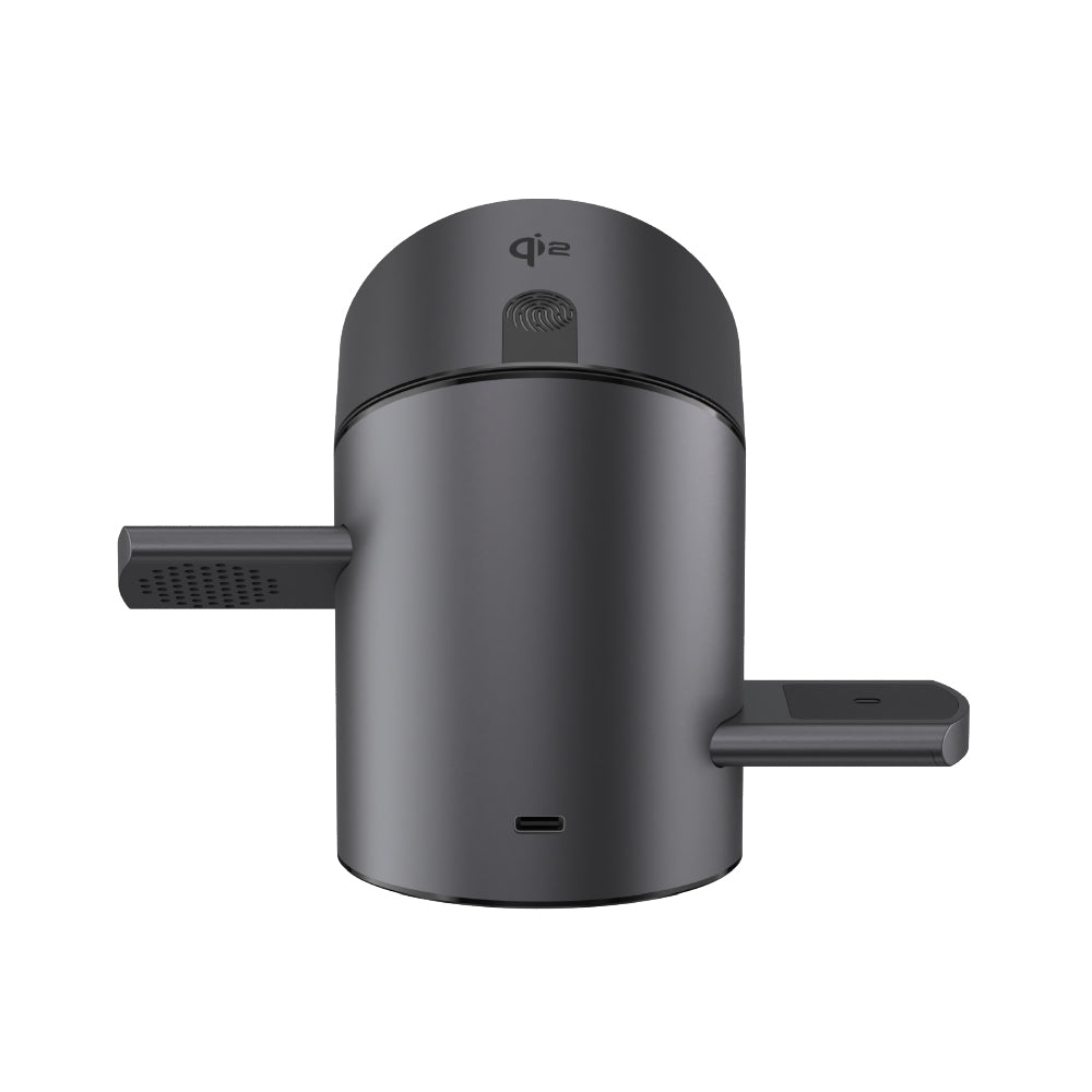 Mag Tube Qi2 圓柱體智慧型三合一旅行磁吸無線充電座 灰色
