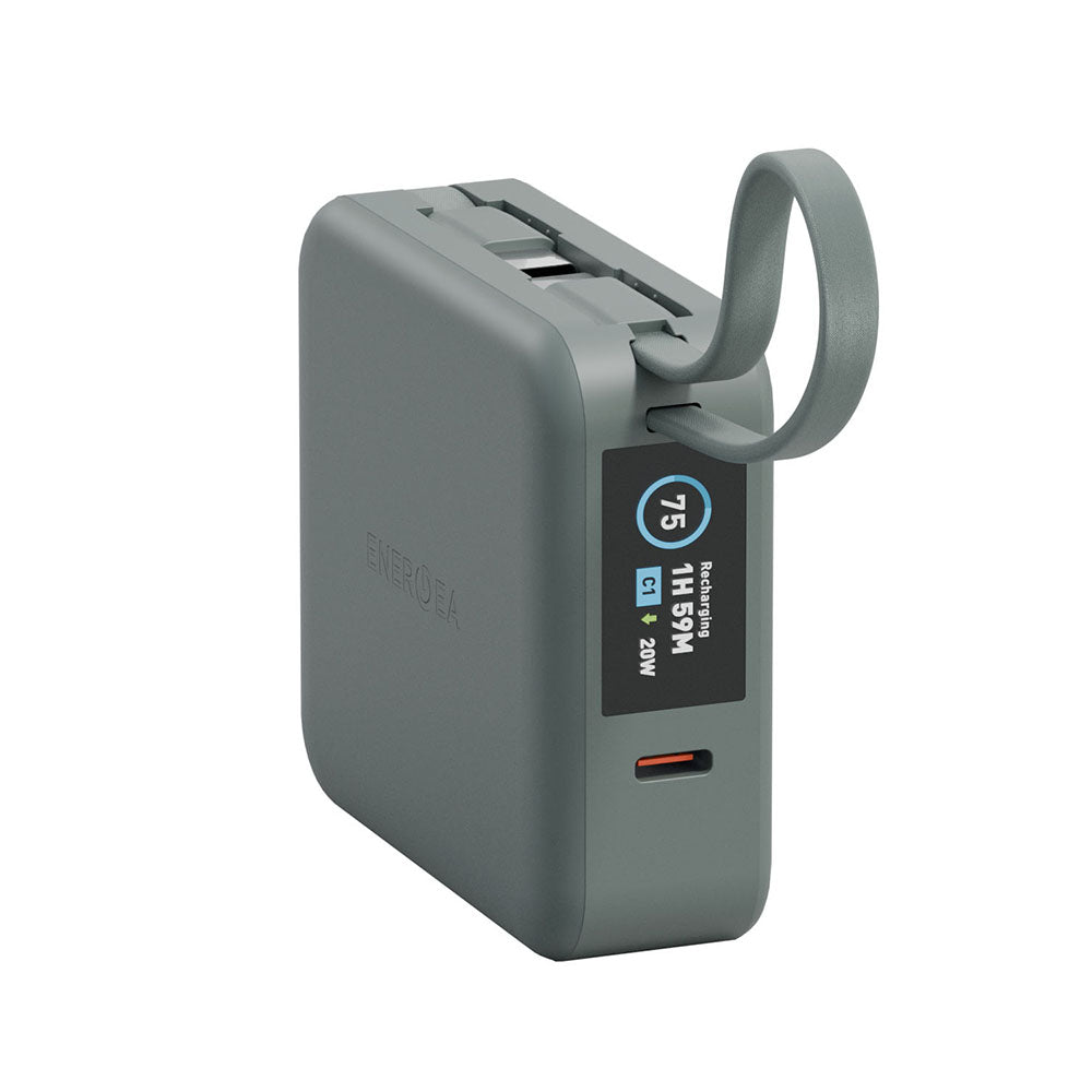 MagPac Mini+10000mAh 磁吸帶線行動電源 USB-C to USB-C｜WH 標示