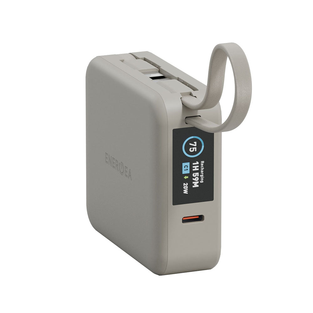 MagPac Mini+10000mAh 磁吸帶線行動電源 USB-C to USB-C｜WH 標示