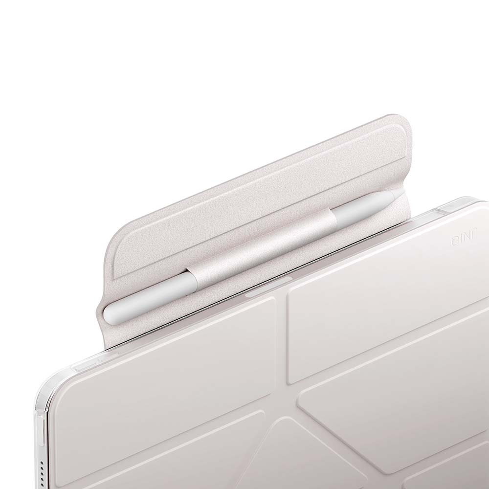 UNIQ 新加坡 Camden Lite 磁吸設計帶筆槽多功能極簡透明保護套 iPad Air 13吋 (M4/M3/M2共用) ｜亞瑟3C生活