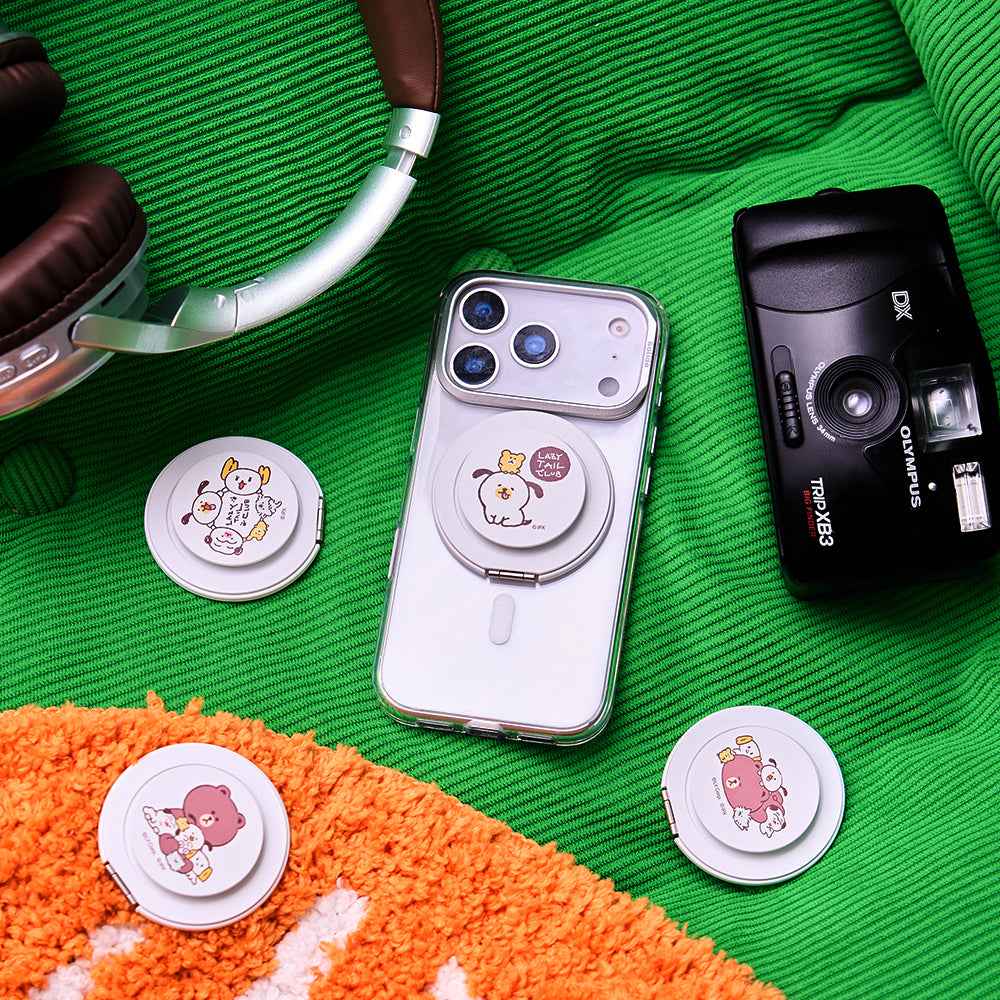solide 索力得 LINE FRIENDS 正版授權鏡面磁吸支架/手機支架
