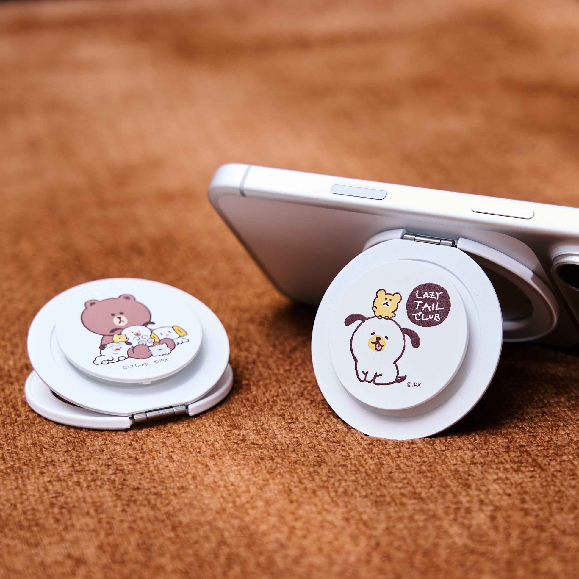 solide 索力得 LINE FRIENDS 正版授權鏡面磁吸支架/手機支架