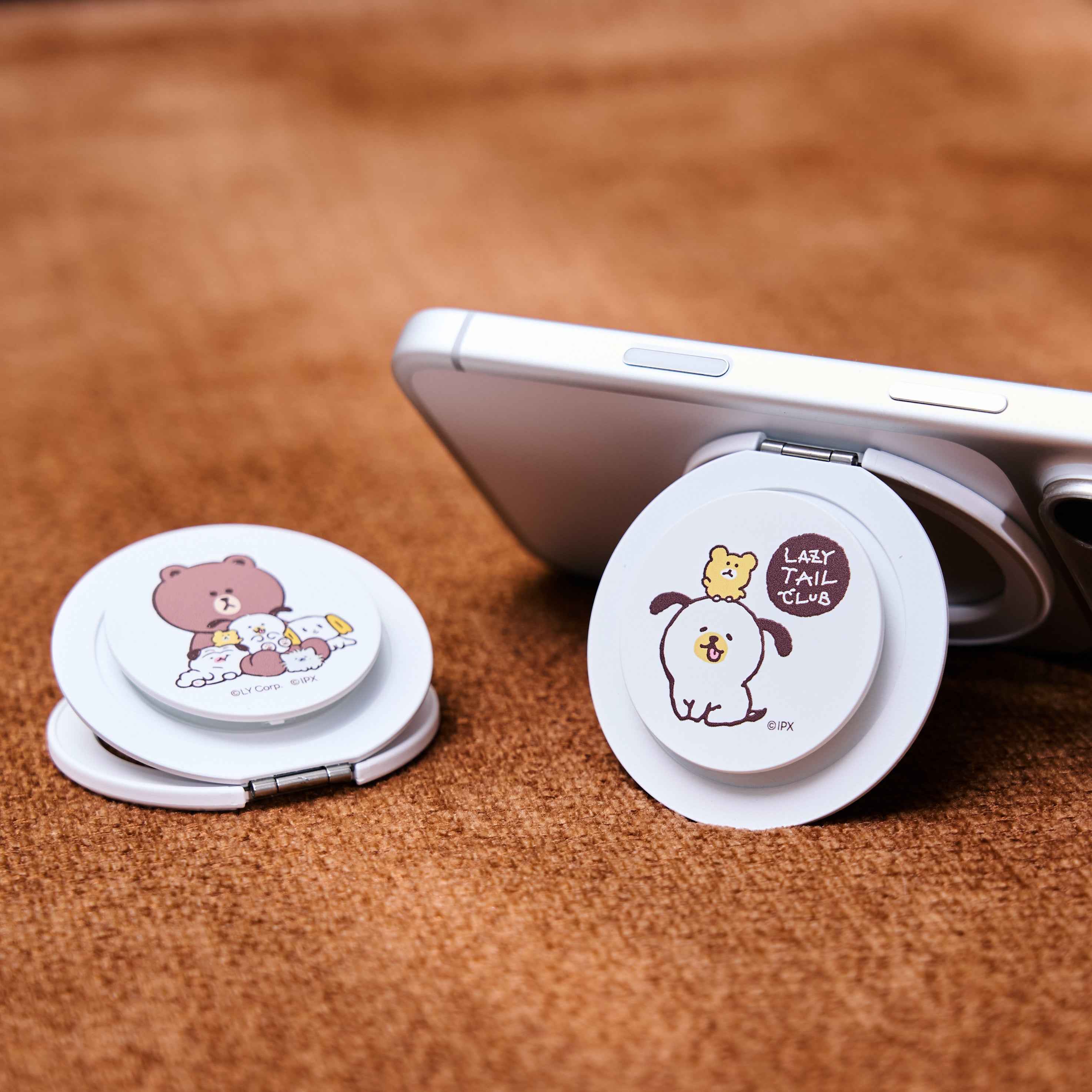 solide 索力得 LINE FRIENDS 正版授權鏡面磁吸支架/手機支架