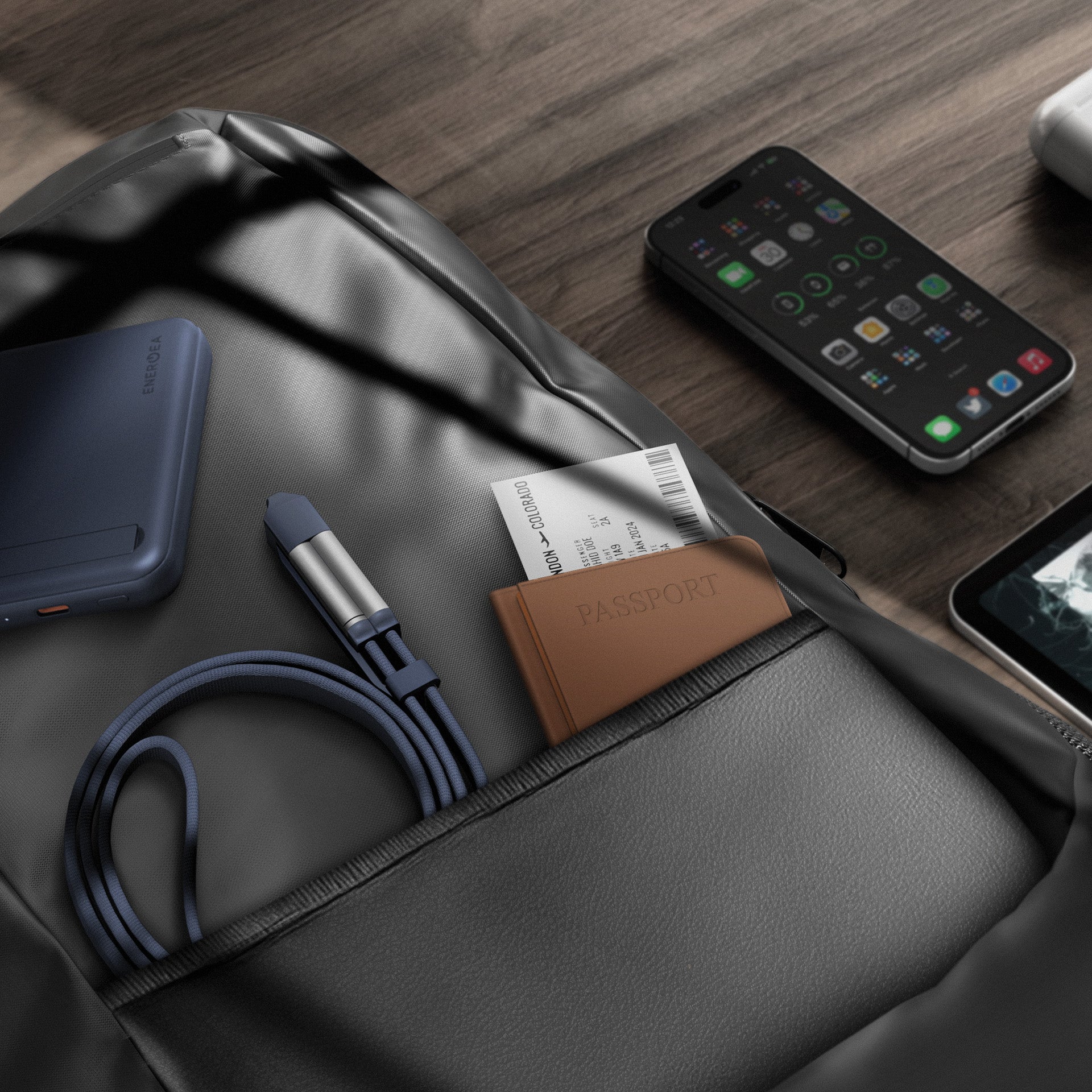 Sheath Travel 兩用接頭充電線 USB-C to USB-C+USB-A 120cm