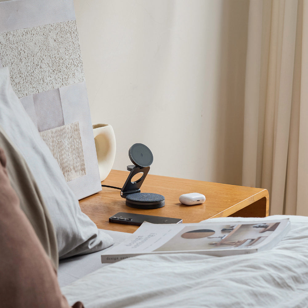 Mag 360 Qi2 雙15W三合一旅行磁吸無線充電座