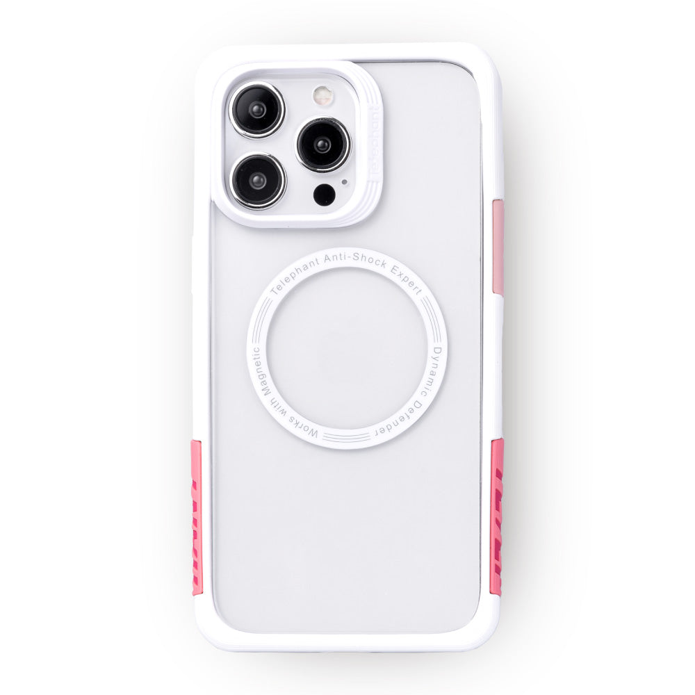 EPI 水波紋抗污防摔手機殼 白玫瑰 iPhone 15 Pro / Pro Max