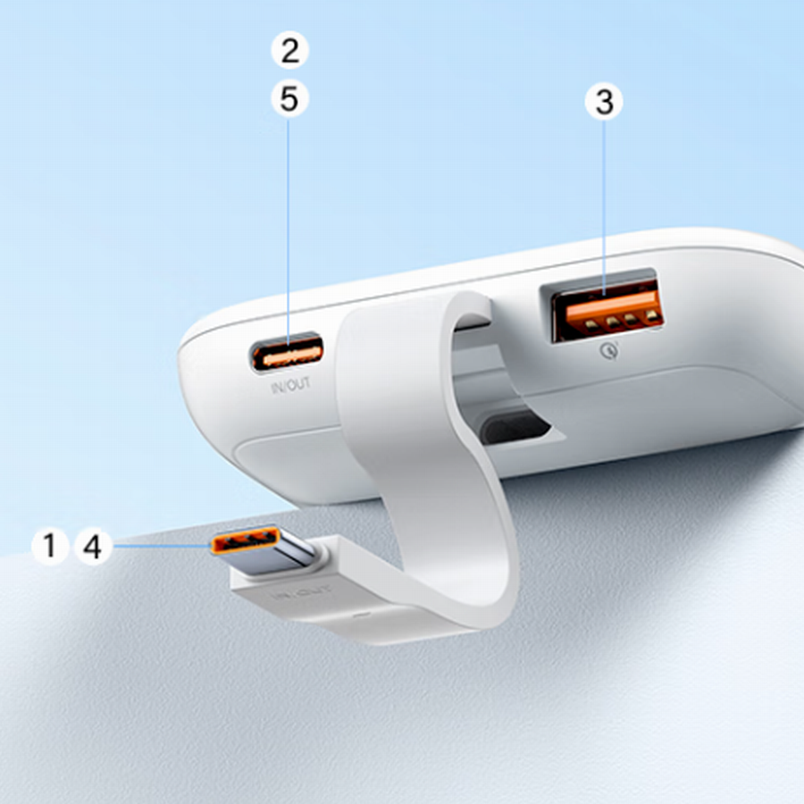 iPower 10000mAh 20W PD USB-C 帶線行動電源