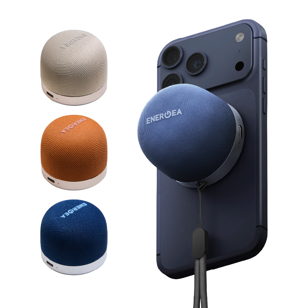 ENERGEA 新加坡 MagAudio Go Plus 磁吸無線充電座隨身音箱 (附繩帶)