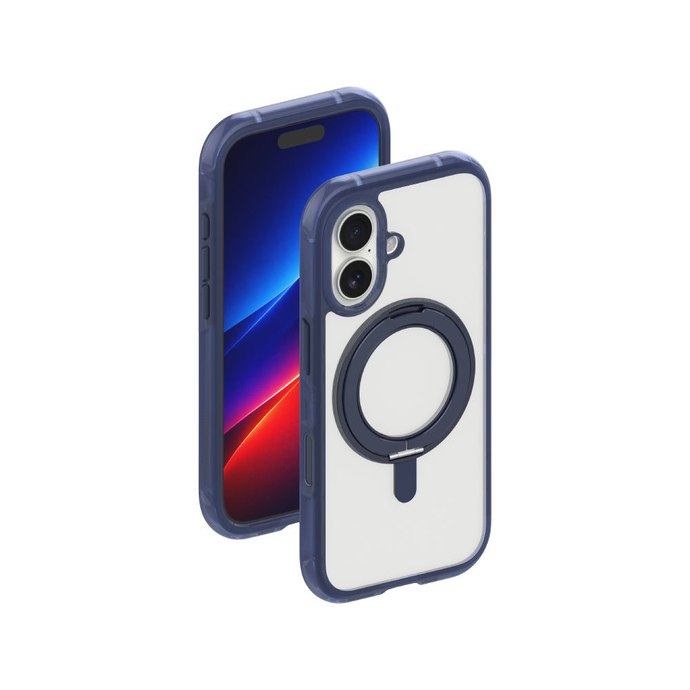 MagStrong 360度旋轉支架泡泡殼 iPhone 17 系列 iPhone 17 (6.3 吋) 午夜藍 ｜亞瑟3C生活