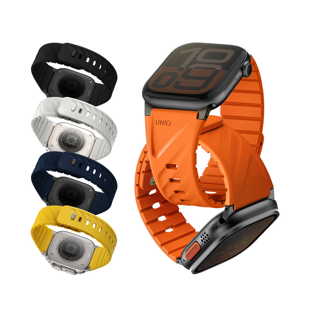 UNIQ 新加坡 Fluo Apple Watch 雙錶扣組合磁吸錶帶