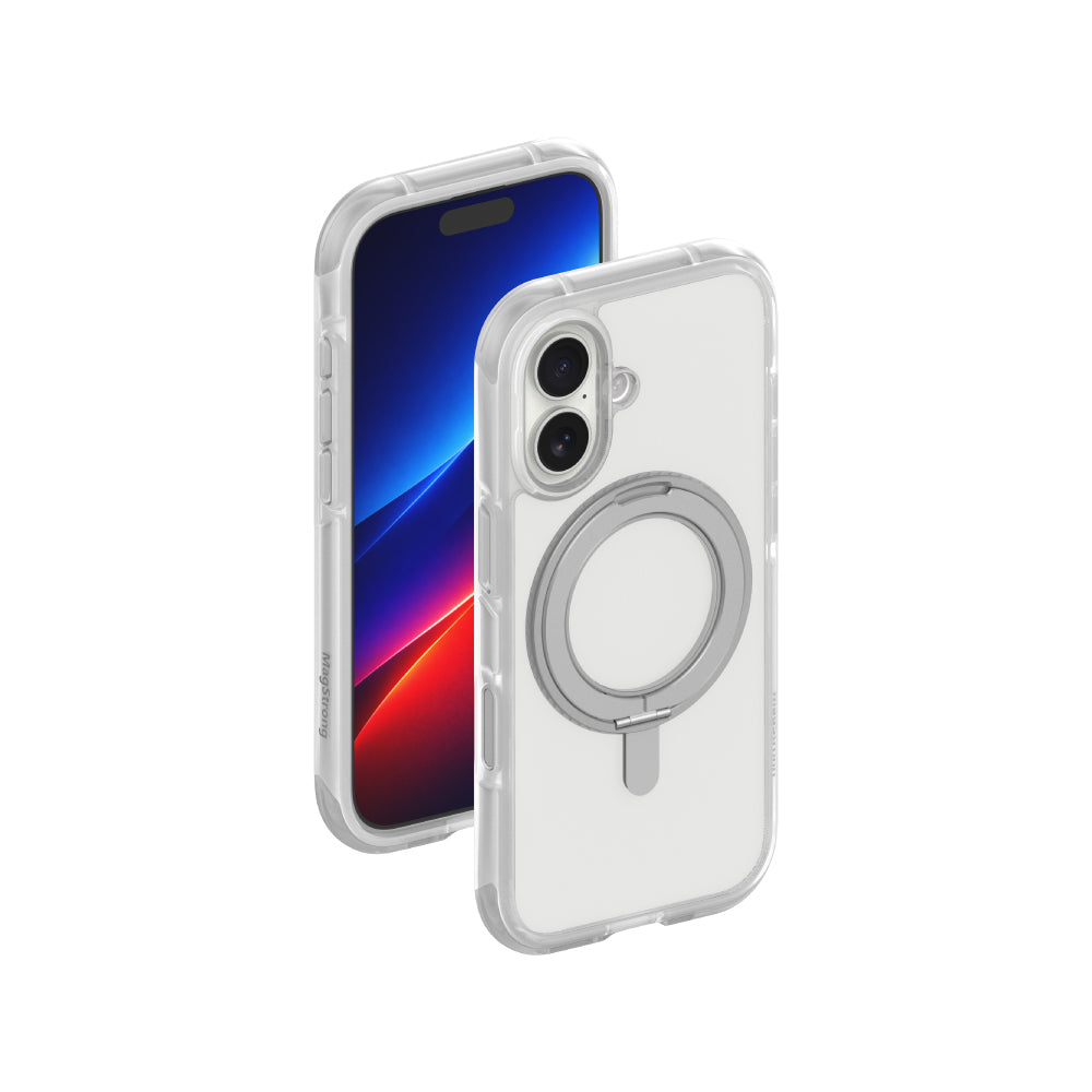 MagStrong 360度旋轉支架泡泡殼 iPhone 17 系列 iPhone 17 (6.3 吋) 白色 ｜亞瑟3C生活
