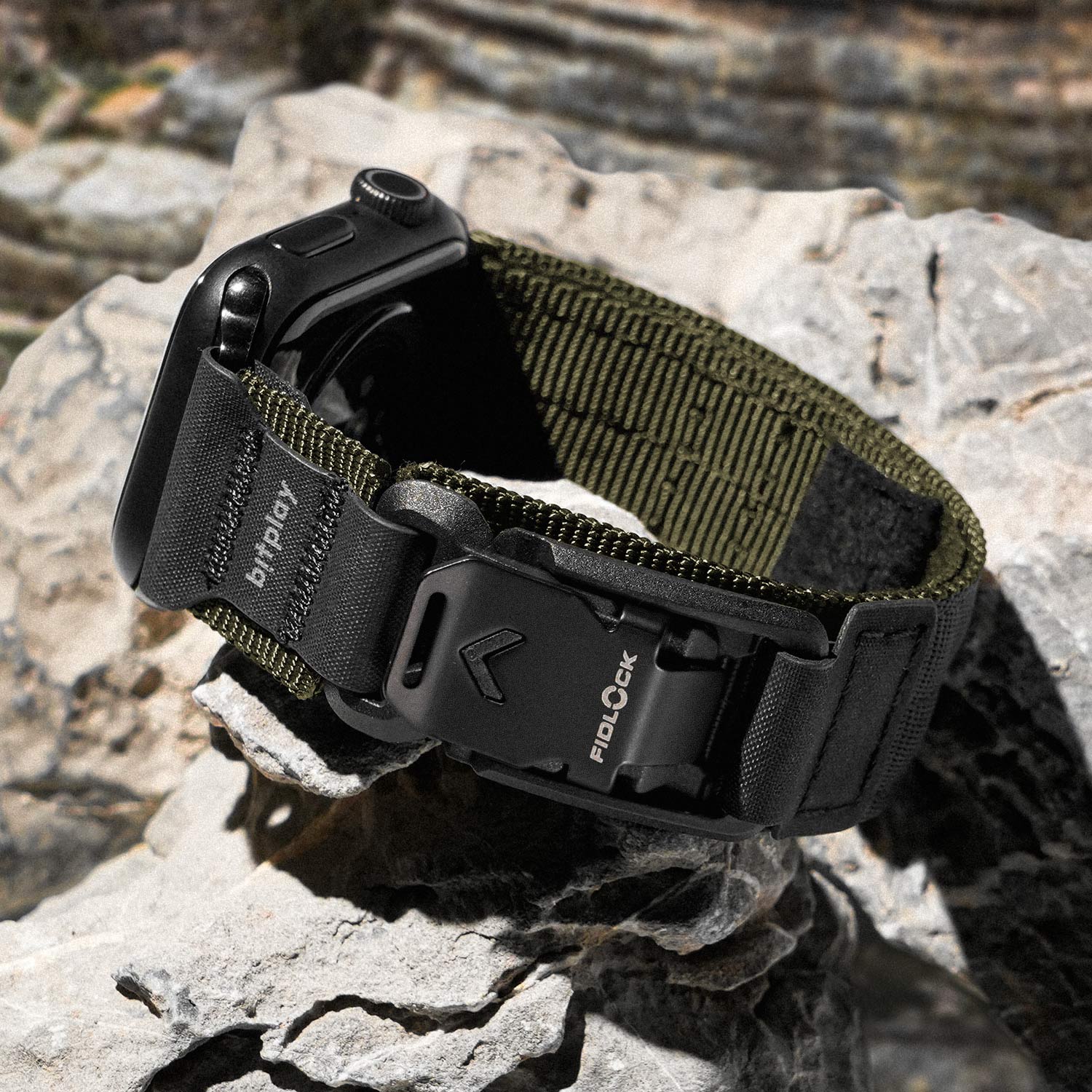 Fidlock® Apple Watch 瞬扣錶帶 38/40/41mm 共用款 軍綠色