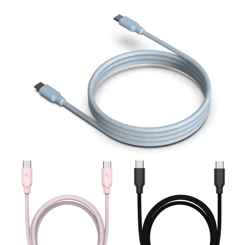 Allite Easy Cable 磁吸收納編織快充線 USB-C to USB-C 1m